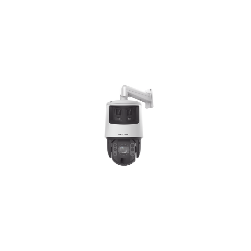 [TandemVu] PTZ IP 4 Megapixel con Cámara Panoramica 6 Megapixel / 32X Zoom / 200 mts IR / 30 mts Luz Blanca / ACUSENSE / IP66 / Alerta Audible y Luz Estroboscopica / Autoseguimiento / Hi-PoE / Alarmas I/O / Ultra Baja Iluminación / Micro SD