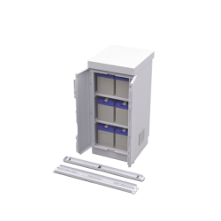 Gabinete de Seguridad de Lámina Galvanizada  para Almacenamiento de Baterías (Hasta 6 baterías PL110D12).