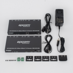 Kit Extensor HDMI | 4K2K@60HZ | HDR 4:4:4 | HDBaseT | 100M | Salida de Audio | HDCP 2.2 | IR Bidireccional | Admite la función USB KVM