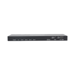 Splitter HDMI 1x4 | 1 Entrada a 4 salidas (Simultaneas) | 4K@60Hz | Extractor de Audio | Down Scaler | HDR  4:4:4 | EDID | 18Gbps