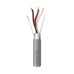 Carrete de 305 Metros de Cable / 3 x 16 AWG / Riser / Blindado / Tipo CMR-CL3R-FPLR-FT4 / Color Gris / Aplicaciones de alarmas de Intrusión/Control de Acceso/ Automatización / Interfonos y Tv Porteros.