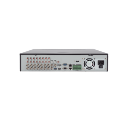 DVR 16 Canales TurboHD + 8 Canales IP / 3K / 5 Megapixel /  8 Bahías de Disco Duro / 16 Entradas de Audio Fisicas (Microfono por Separado) / Audio por coaxitron / Acusense / 16 Entradas de Alarma / POS / H.265+