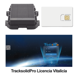 KIT Localizador 4G con carga solar / Semiautónomo / Rastreo de contenedores / Cajas de tráiler / Alarma de sabotaje audible / Incluye Licencia vitalicia VTSCX y SIM de datos SIM500MB2Y 