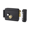 Cerradura Eléctrica con Botón de Salida / Incluye Llave  / Exterior / Derecha / Color Negro