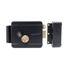 Cerradura Eléctrica con Botón de Salida / Incluye Llave  / Exterior / Derecha / Color Negro
