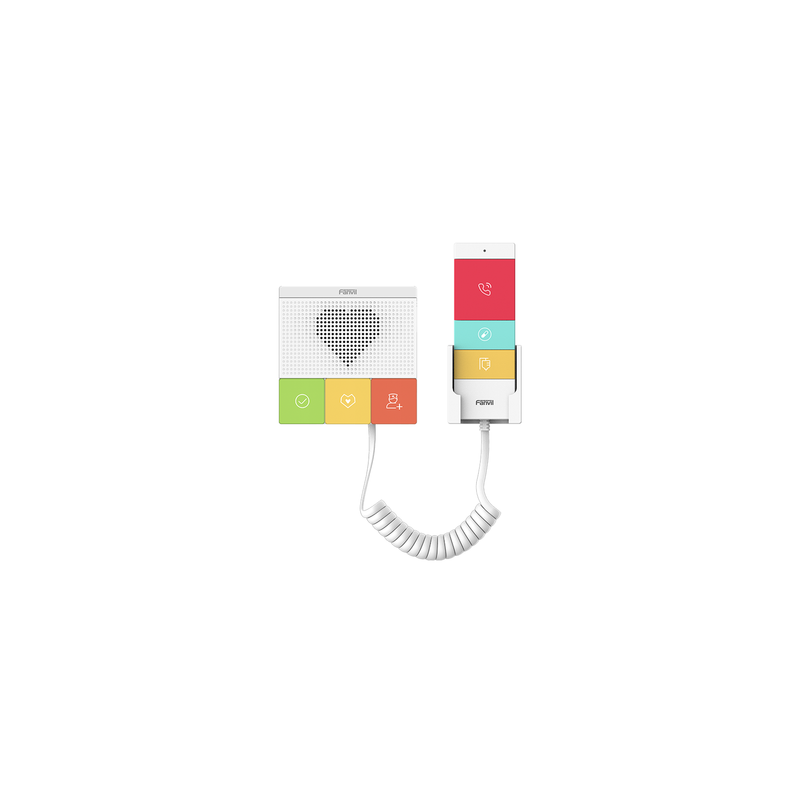 Intercomunicador SIP Wi-Fi para Hospital/Asilos, 6 botones, antibacterial, 1 Relevador integrado