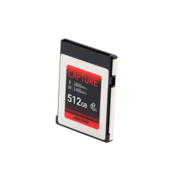 Memoria CFexpress tipo B / Clase 10 de 512 GB / Especializada para Cámaras de Fotografía y Video  / 1800 MB/s Lectura / 1700 MB/s Escritura