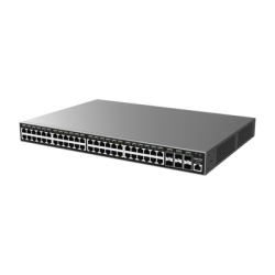 Switch Gigabit  Administrable / 48 puertos 10/100/1000 Mbps + 6 Puertos SFP+ / Compatible con GWN Cloud.