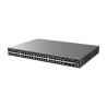 Switch Gigabit  Administrable / 48 puertos 10/100/1000 Mbps + 6 Puertos SFP+ / Compatible con GWN Cloud.