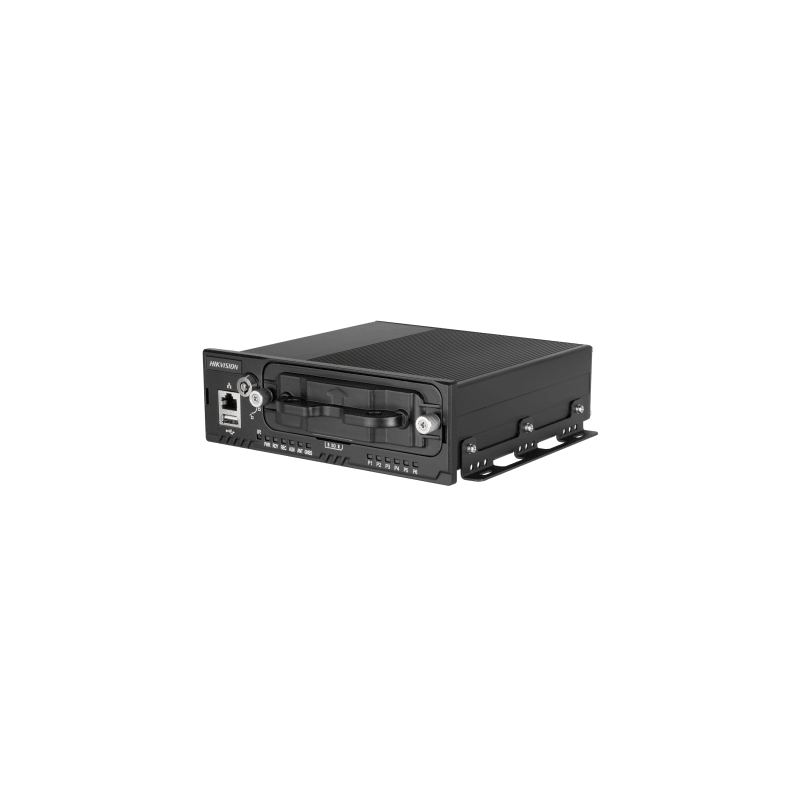 NVR Móvil de 4 Canales de 2 Megapixel / 4 Puertos PoE & 4 Vía Switch / 2 Bahías de Disco Duro / Incluye Modulo GPS