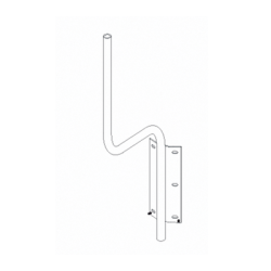 Soporte para montaje en poste compatible con linea de antenas OMNI-B