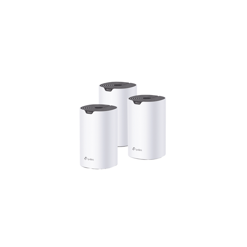 Kit 3 Routers Inalámbricos MESH Interior para Hogar / Doble Banda Wi-Fi 5 AC1900 Mbps / 3 Puerto Gigabit WAN/LAN / 3 Antenas Internas / Administración Mediante la App Deco (iOS, Android) 