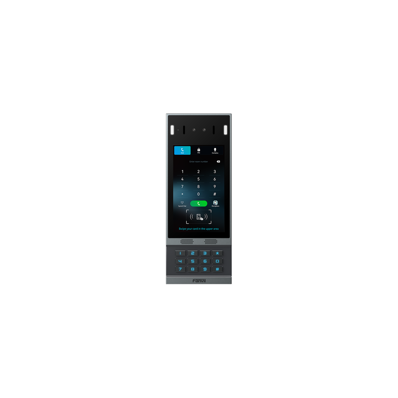 Videoportero SIP i67, Reconocimiento Facial, 2 relevadores, Teclado retroiluminado, anti-vandálico, IP66 y IK07, PoE