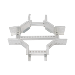 Derivación "X" Horizontal de Aluminio Perfil Z / Peralte 3 1/4" / Ancho 6"/ Radio 8" / Incluye Tornillería (CHXHEZ314R8X6AK)
