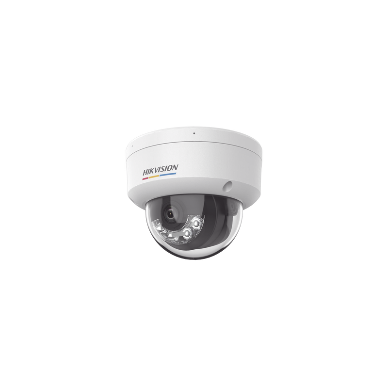 [Dual Light + ColorVu] Domo IP 6 Megapixel / Lente 2.8 mm / 30 mts IR + 30 mts Luz Blanca / Micrófono Integrado / ACUSENSE Lite / Exterior IP67 / IK08 / dWDR / PoE / Micro SD