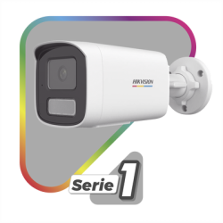 [Dual Light + ColorVu] Bala IP 6 Megapixel / Lente 4 mm / 50 mts IR + 50 mts Luz Blanca / Micrófono Integrado / ACUSENSE Lite / Exterior IP67 / WDR 120 dB / PoE / Micro SD 