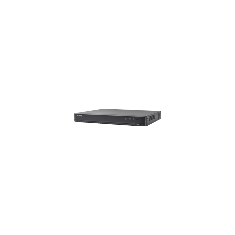 (Audio Bidireccional) DVR 32 Canales TurboHD + 8 Canales IP / 5 Megapixel Lite - 3K Lite / Acusense / Reconocimiento Facial  / Audio por Coaxitron / 2 Bahías de Disco Duro / H.265+ / Salida de Video en Full HD