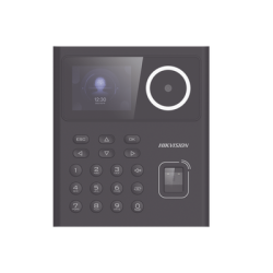 Terminal Min Moe WiFi con Batería de Respaldo / Administrable por Smartphone o Nube /  Acceso y Asistencia /  Huella, Facial y Tarjetas MIFARE /  500 rostros y 1,000 Huellas y Tarjetas / Detección de Cubrebocas / Hik-Connect Teams / HIK-IA