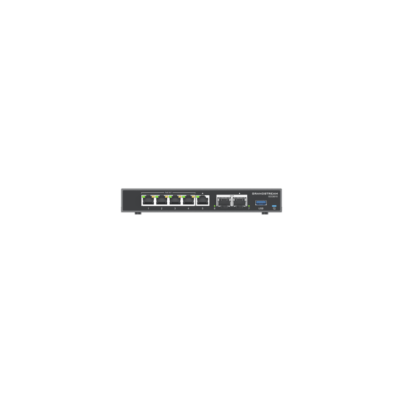 4 en 1: Firewall Nueva Generación, Router, PBX IP, Switch Gigabit de 5 Puertos (4 PoE) y 2 Puertos SFP 2.5 Gigabit