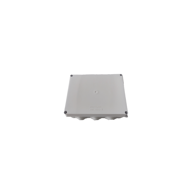 Caja de Conexiones Impermeable IP65, 10 Entradas, Dimensiones 200 x 155 x 80 mm, para Instalaciones Industriales, Comerciales y Residenciales, Incluye Tornillería para su Instalación
