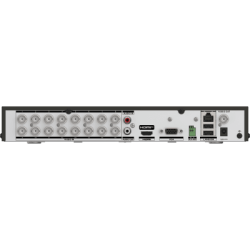 DVR 16 Canales TURBOHD + 8 Canales IP / 5 Megapixel Lite - 3K Lite / Audio de Dos Vías por Coaxitron / Reconocimiento Facial / ACUSENSE (Evita falsas alarmas) / 1 Bahía de Disco Duro / Salida de Video en Full HD