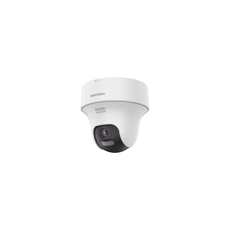 Turret  PT IP 4 Megapixel / Lente 2.8 mm / Dual Light (20 mts IR + 15 mts Luz Blanca) / Wi-Fi / IP54 / dWDR / H.265 / Audio Bidireccional (Micrófono y Bocina) / Micro SD