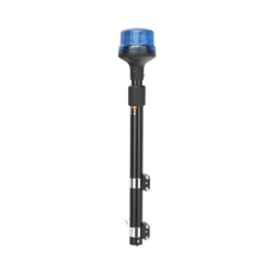 Luz Telescópica para Motocicletas, 8 LED, Azul, SAE Clase I