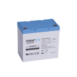 Batería 12 V / 55 Ah / UL / Tecnología AGM / Vida útil promedio de 5 años / Para uso en equipo electrónico, Alarmas de Intrusión / Incendio/ Control de acceso / Video Vigilancia / T2