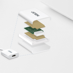Adaptador de Entrada DisplayPort- Salida HDMI | 1080p | Compatible con audio |