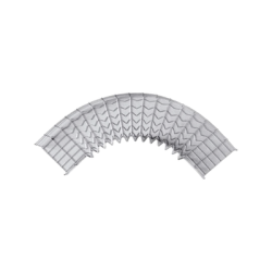 Curva Pre-Fabricada Horizontal de 90° con medidas de 105 mm de Peralte y 100 mm Ancho (105/100 mm)