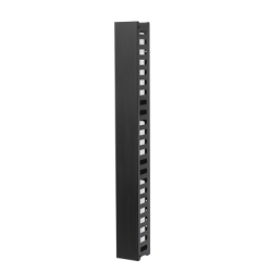 Organizador de Cable Vertical de 24 Unidades Rack Sencillo, Compatible con Racks Serie EIRL y EIQR