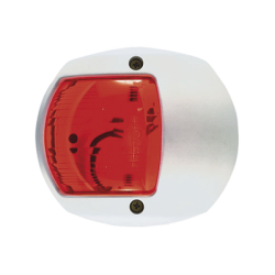 Luz Lateral de Navegación en Color Rojo con Carcasa Blanca para Embarcaciones a Vela o a Motor de Menos de 20 Metros