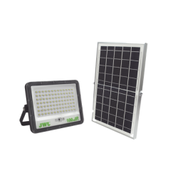 Reflector de  100 W con Panel Solar /  Batería 3.2  V CD / T.C.C. 6 500 K / IP66.