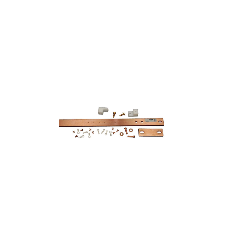 Kit de Barra de Tierra Física, Para Rack de 19 in, Fabricada en Aleación de Cobre Electrolítica Resistente