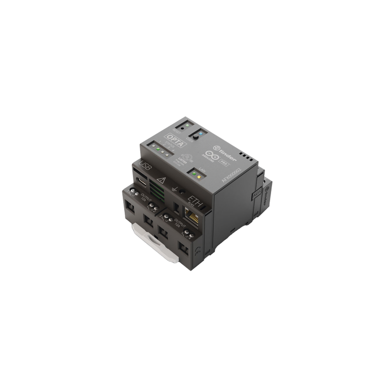 Arduino Opta Wifi / Ideal para desarrollos IOT, Industria 4.0, soporta múltiples lenguajes de programación, Ethernet,USB-C,RS-485,WI-FI,Bluetooth