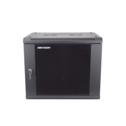 Gabinete para Montaje en Pared - Piso / Puerta de Cristal Templado / Cuerpo Fijo / 9 Unidades de Rack / 19" / Fabricado en Acero