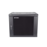 Gabinete para Montaje en Pared - Piso / Puerta de Cristal Templado / Cuerpo Fijo / 9 Unidades de Rack / 19" / Fabricado en Acero