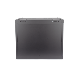 Gabinete para Montaje en Pared - Piso / Puerta de Cristal Templado / Cuerpo Fijo / 9 Unidades de Rack / 19" / Fabricado en Acero