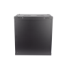 Gabinete para Montaje en Pared - Piso / Puerta de Cristal Templado / Cuerpo Fijo / 12 Unidades de Rack / 19" / Fabricado en Acero