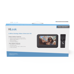 Kit de Videoportero Analógico con Pantalla LCD a Color de 7" / Frente de Calle para Exterior IP65 / Salida de Relevador 