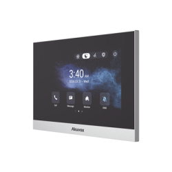 Monitor ANDROID / Soporta APP Android / Pantalla Touch Screen LCD 7" / WiFi / Punto WIFI / Bluetooth / PoE / SIP / 8 Entradas de Alarma / 1 Salida de Relé / Comunicación con App de Familiares / Administración 100 % en la Nube