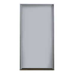 Puerta metálica galvanizada 3x7 pies / Resistente a fuego por 180 min. /Preparación para cerradura cilíndrica y refuerzo para cierra puerta 