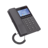 Teléfono IP WiFi Hotelero con pantalla LCD a color, 2 líneas SIP con 2 cuentas, codec Opus, IPV4/IPV6, color negro, con gestión en la nube GDMS