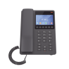 Teléfono IP WiFi Hotelero con pantalla LCD a color, 2 líneas SIP con 2 cuentas, codec Opus, IPV4/IPV6, color negro, con gestión en la nube GDMS