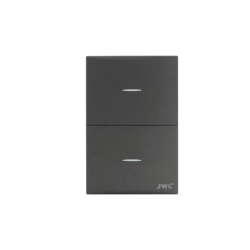Placa con 2 Interruptores Sencillos  10 A 127 V  60 Hz.