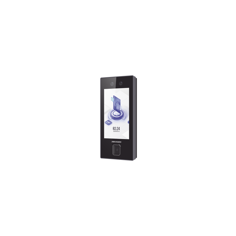 Terminal Facial Min Moe con LECTOR DE QRs FISICO Ultra Rápido  y Tarjetas MIFARE / 3000 Rostros / Pantalla 4.5" / Administrable en la Nube con HikConnect Teams  / Exterior IP65  / PoE / WiFi / HIK-IA