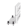Patch Panel de 8 Puertos Mini-Com, Para Uso con Gabinetes Multipropósito, de Instalación a Presión, Color Blanco