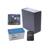 Kit con fuente PLB2 con salida de 12 Vcc a 2.5 Amper, incluye transformador y batería de 12 V a 7 Amper 