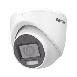 [Dual Light + ColorVu] Turret TURBOHD 3K (5 Megapixel) / Lente 2.8 mm / 30 mts IR + 20 mts Luz Blanca / Gran Angular 104.9° / Exterior IP67 / Micrófono Integrado / dWDR / 4 Tecnologías / Metal