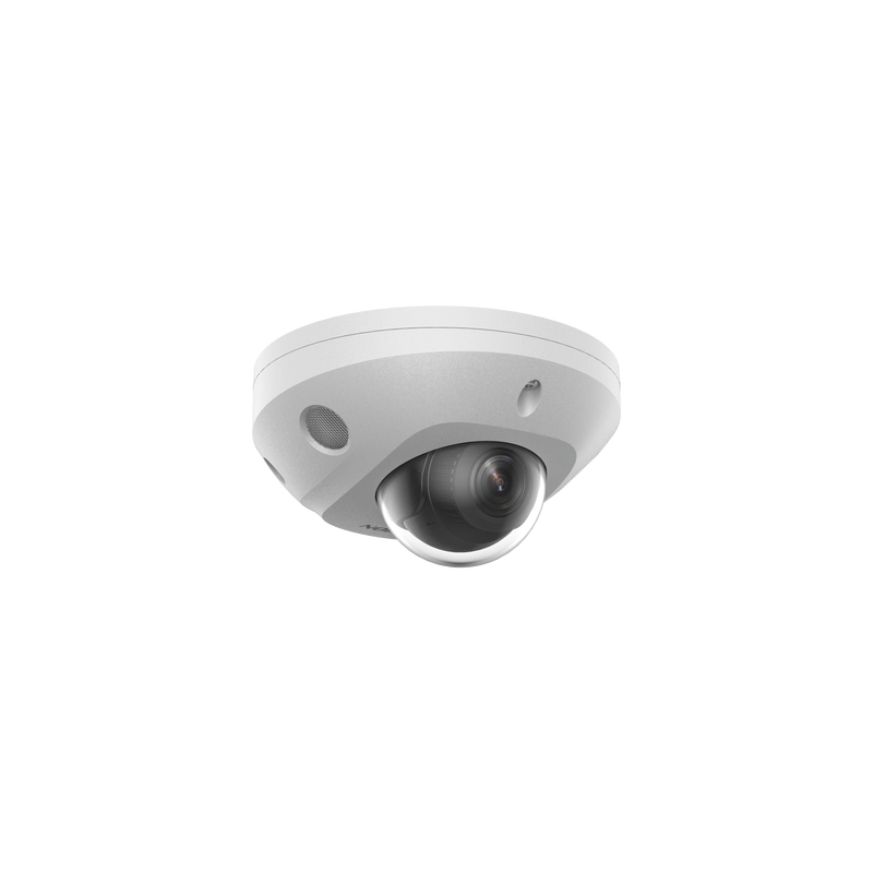 [Dual Light + 2 Micrófonos Integrados] Mini Domo IP 6 Megapixel / Lente 2.8 mm / 30 mts Luz Blanca + 30 mts IR / ACUSENSE / Exterior IP67 / IK8 /  WDR 120 dB / PoE / ONVIF / Micro SD / ACUSEARCH